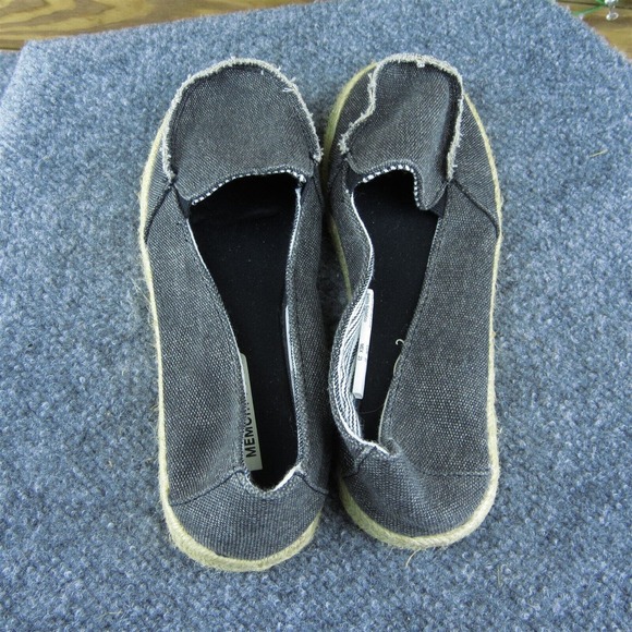 Faded Glory Memory Foam Women Flat Shoes Gray‎ Fabric Slip On Size 6 Medium - Picture 6 of 10